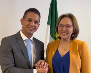 Imagem da senadora Zenaide com o prefeito Allyson.